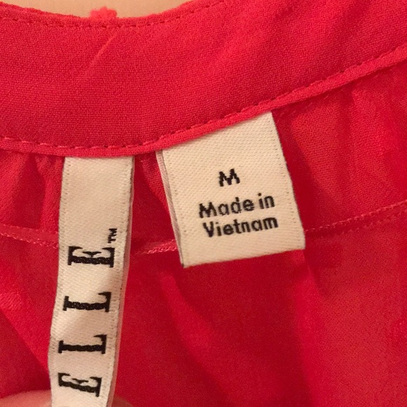 Pink Elle blouse size medium - Picture 3 of 4